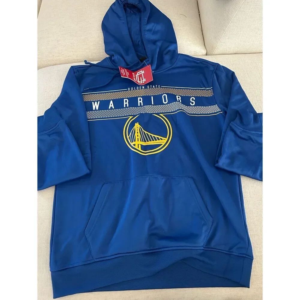 NBA Golden State Warrior Blue/Gold Hoodie, Size Small,  NWT
